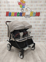 Коляска для двойни CARRELLO Connect CRL-5502 Cotton Beige