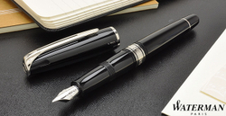 Перьевая ручка Waterman Charleston, цвет: Black/CT, перо: F (13011 F)
