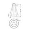 Подвесной светодиодный светильник Maytoni Rim MOD058PL-L55BSK