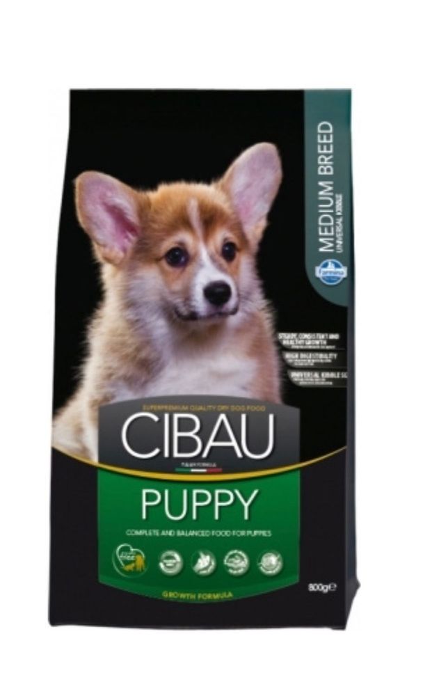 Сухой корм Farmina Cibau Puppy Medium, для щенков средних пород, с курицей и рыбой, 800 г