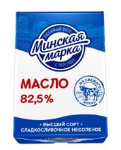 Масло сливочное &quot;Минская марка&quot; 82,5% 180г. Минск - купить с доставкой по Москве и области