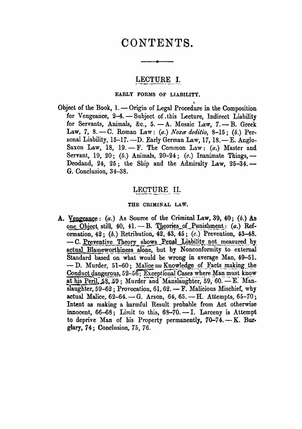 The Common Law | Oliver Wendell Holmes