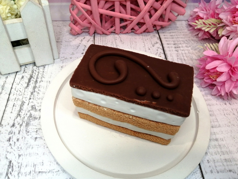 Силиконовая форма Пирожное Птичье молоко