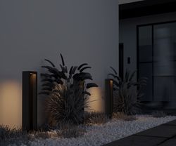 Светильник столбик ландшафтный 10вт 120x82x600мм