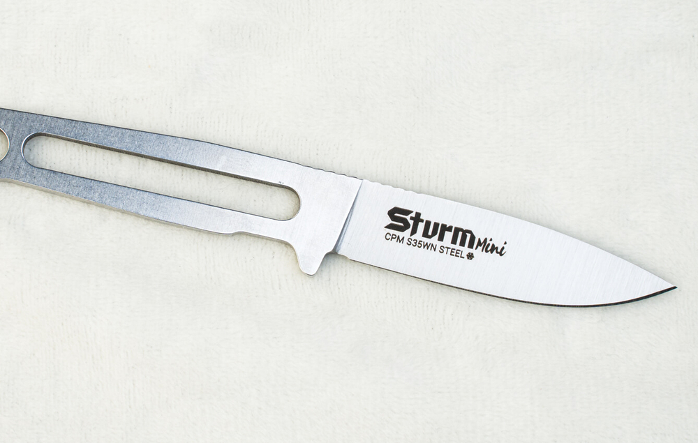 Туристический нож Sturm Mini AUS-10Co StoneWash Pink Kydex