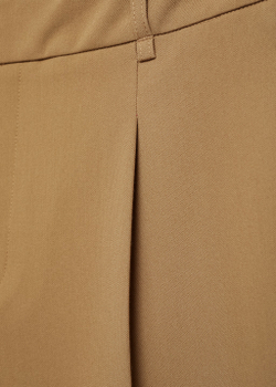 Прямые брюки с защипами