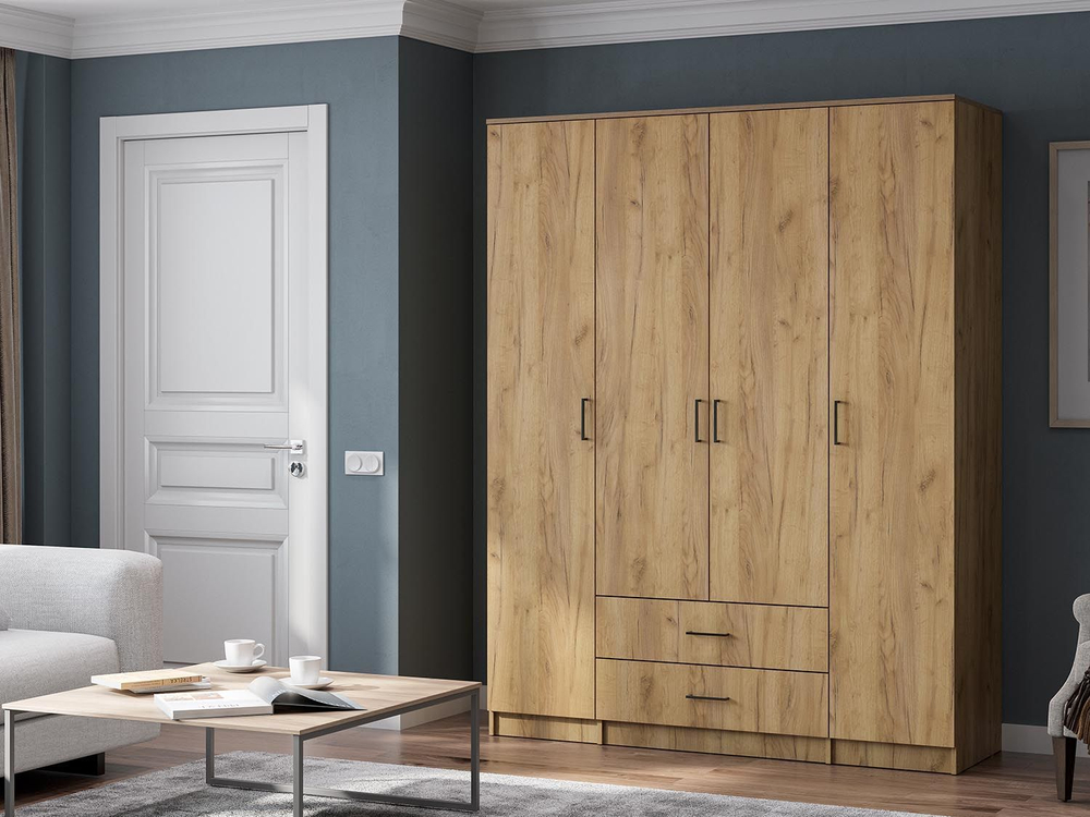 ШК 1 шкаф (серия 2) / Дуб золотой