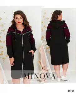 Платье 8-258-чёрный-марсала Minova