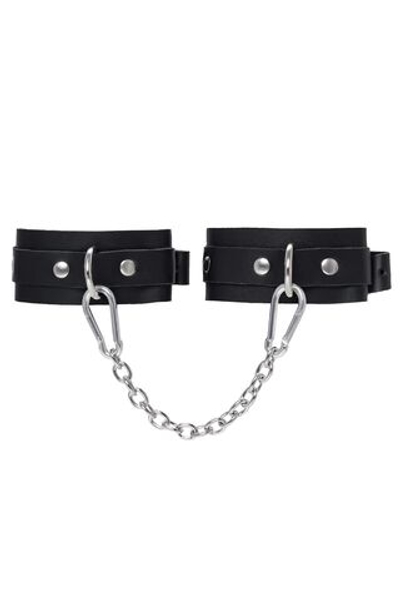 Черные мини-оковы со скруглёнными углами (Цвет: черный)