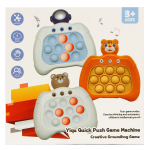 Игрушка антистресс животные с музыкой 12х13 см, 5 цвета микс, без батареек в коробке, коробка с-30939