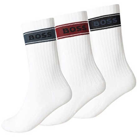 Теннисные носки BOSS QS Ribbed Stripe 3P - open miscellaneous