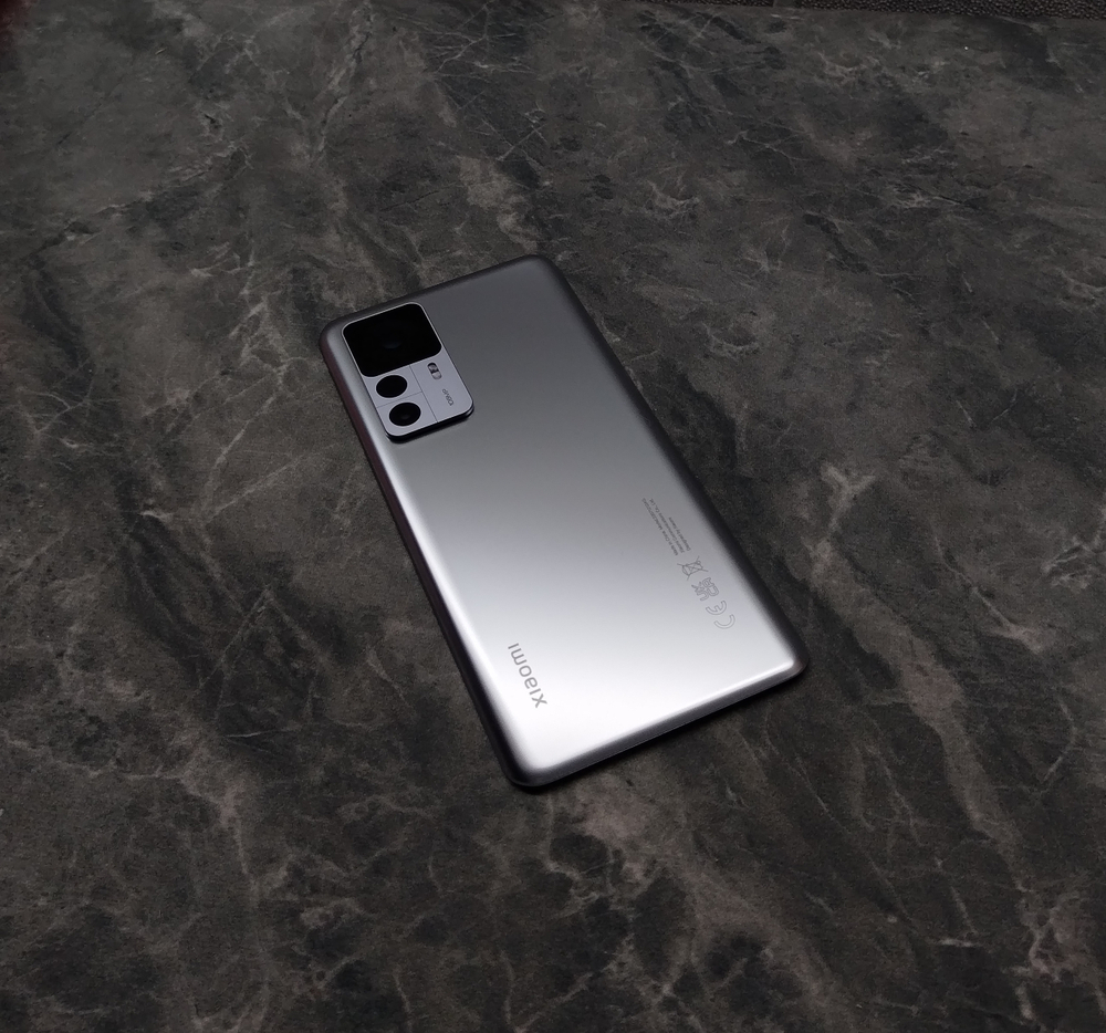 Xiaomi 12T (22071212AG) - Задняя крышка (корпус) в сборе со стеклом камеры (стеклянная) (ORIG-SP)