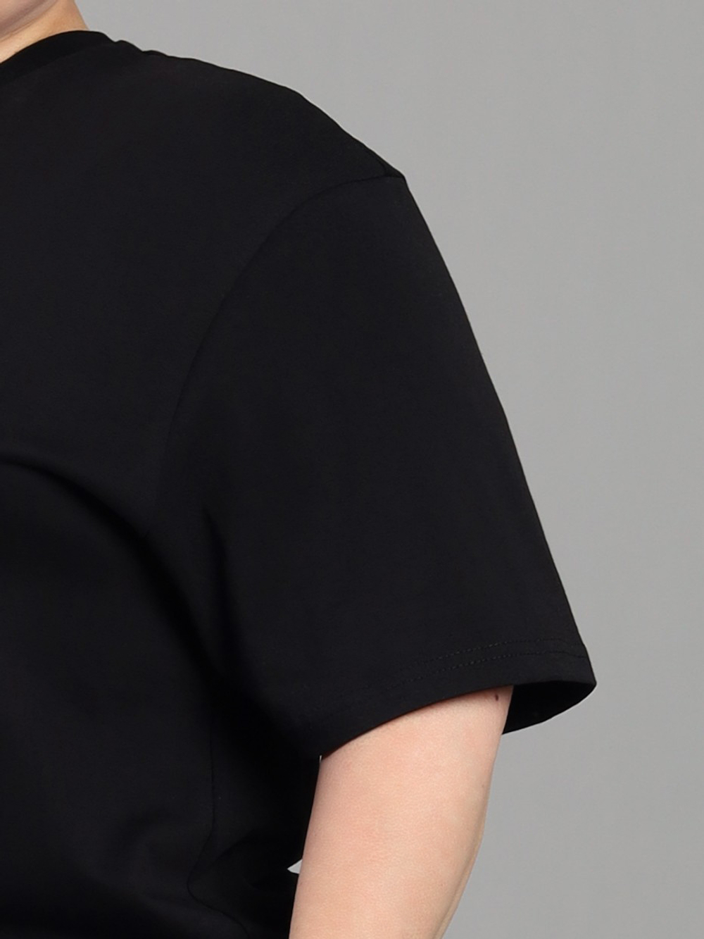 Футболка оверсайз с принтом длинная6