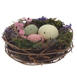GAEM Набор из 3-х изделий декоративных "Гнездо пасхальное" (10*5), L33 W10 H5 см