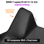 Автомобильные коврики ЭВА с бортами для BMW 7 серия VI (G11) 15-22г. Задний привод
