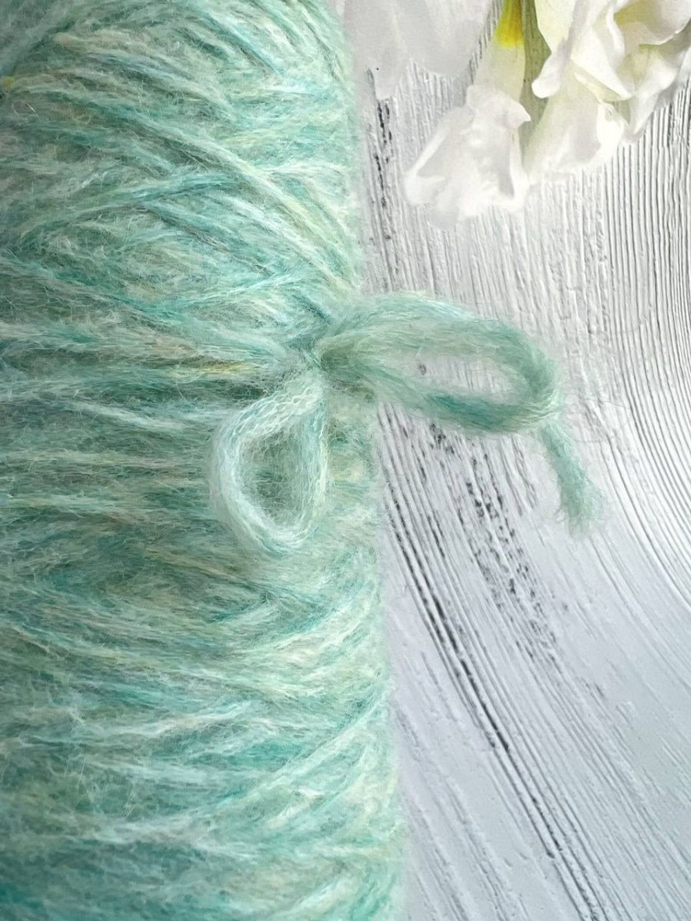 Пряжа для вязания альпака теплая пушистая