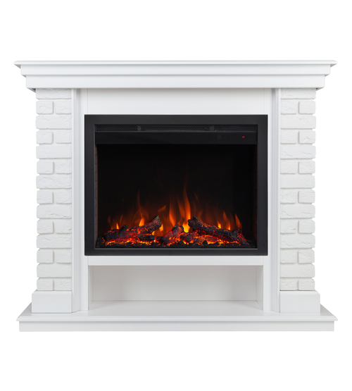 Каминокомплект Real Flame Brixton 25,5 WT с очагом Saphir 25,5