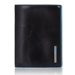 Кошелек Piquadro Blue Square черный телячья кожа (PU1129B2/N)