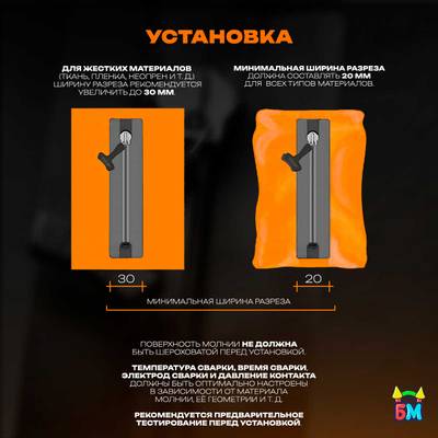 Герметичная водонепроницаемая молния TIZIP (ТИЗИП) SUPERSEAL, 55 см, 100 шт.