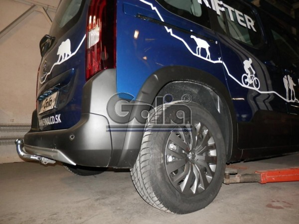 Фаркоп оцинкованный Galia C052C для Peugeot Partner 2008-, Citroen Berlingo 2008-(паспорт и сертификат в комплекте)(без электрики)