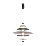 8295/14AL LEDIO черный/светло-серый/темно-серый, металл/фетр/акрил Подвес LED 14W 3000K 220V FELTA