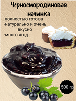 Наполнитель Фруктовый термостабильный Черная смородина. 500 гр.