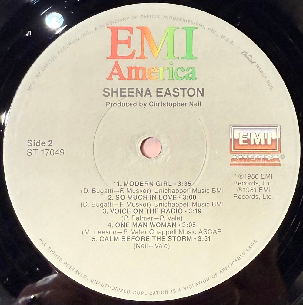 Виниловая пластинка Sheena Easton ‎– Sheena Easton LP