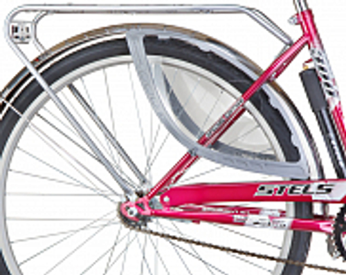 Защита одежды от колеса 28" SW-DG111 FLINGER поликабронат серая, клипсы 15.8мм