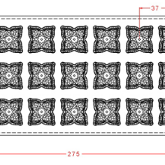 136 | Форма &quot;Восточные мотивы&quot; (275*135мм)