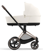 Коляска 3 в 1 Cybex Priam IV Rosegold и автокресло Cloud G i-Size Lava Grey Plus Off White