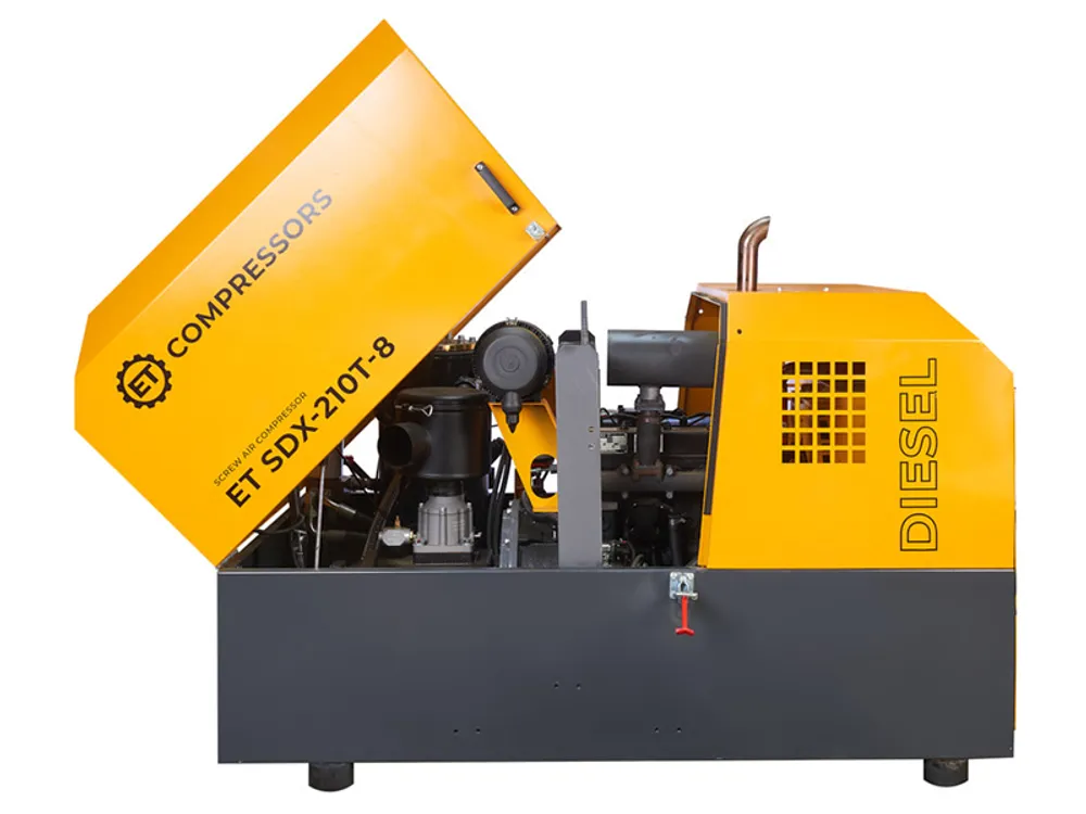 Дизельный винтовой компрессор SDX 210S-8 на раме