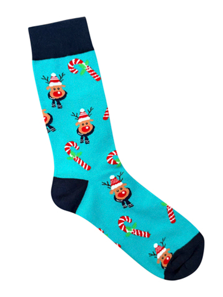 Носки НГ р.35-40 "Happy NY" Олень в Шарфе