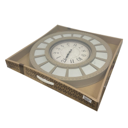 Настенные часы 727-KB с зеркальными вставками Galaxy