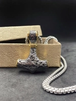 Цепь с подвеской Топор скандинавской оберег Гром Секира Тора