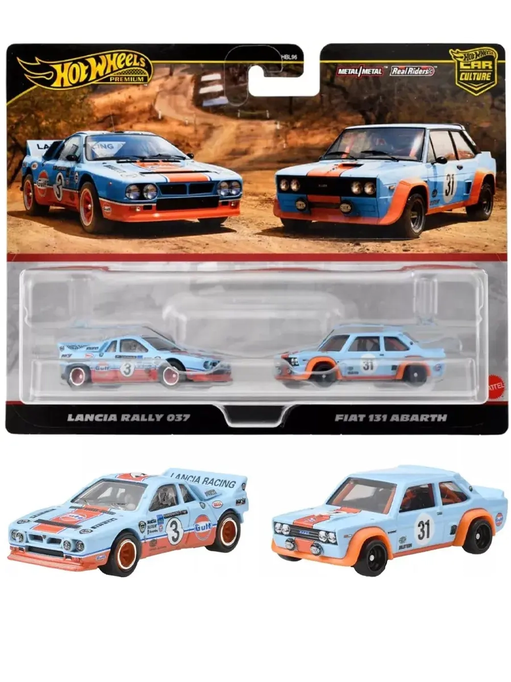 Набор Хот Вилс Премиум Car Culture Lancia и Fiat HBL96 HRR81