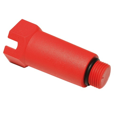 183 Заглушка длин. 1/2 с прокл.чех Экопластик КРАСНАЯ