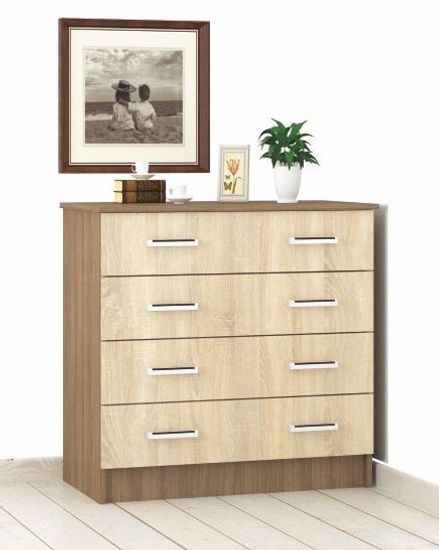 Комод КАТРИН-3 ясень шимо / дуб сонома