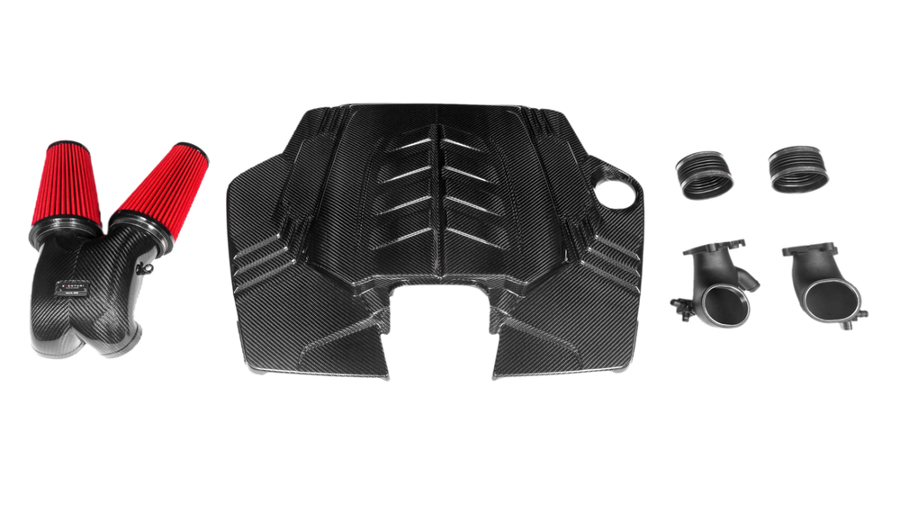 Eventuri Система впуска RS Q8 / Urus / Cayenne Turbo / Bentayga карбоновая глянцевая EVE-4V8TT-CF-INT