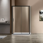 Душевой уголок Vincea Garda VSR-1G8013CLB 80x130 стекло прозрачное/профиль черный