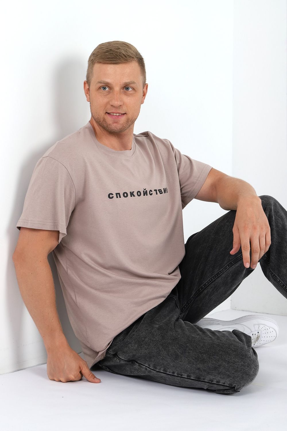 Футболка мужская Кэш-3 Виотекс БЕЖЕВЫЙ