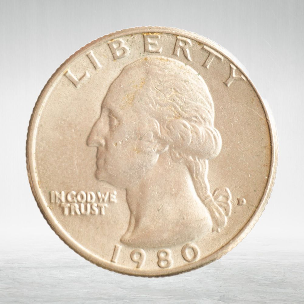USA, ¼ Dollar, 1980 - Washington Quarter (D), XF