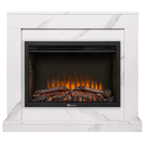 Портал Firelight Simple 25 белый мрамор