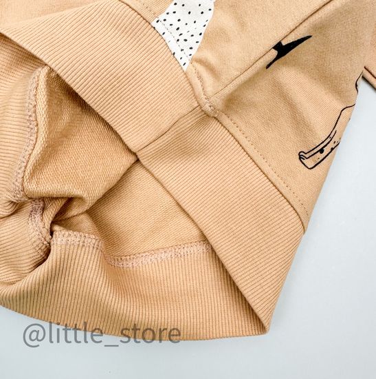 Свитшот из футера "Мир животных" итальянский песок