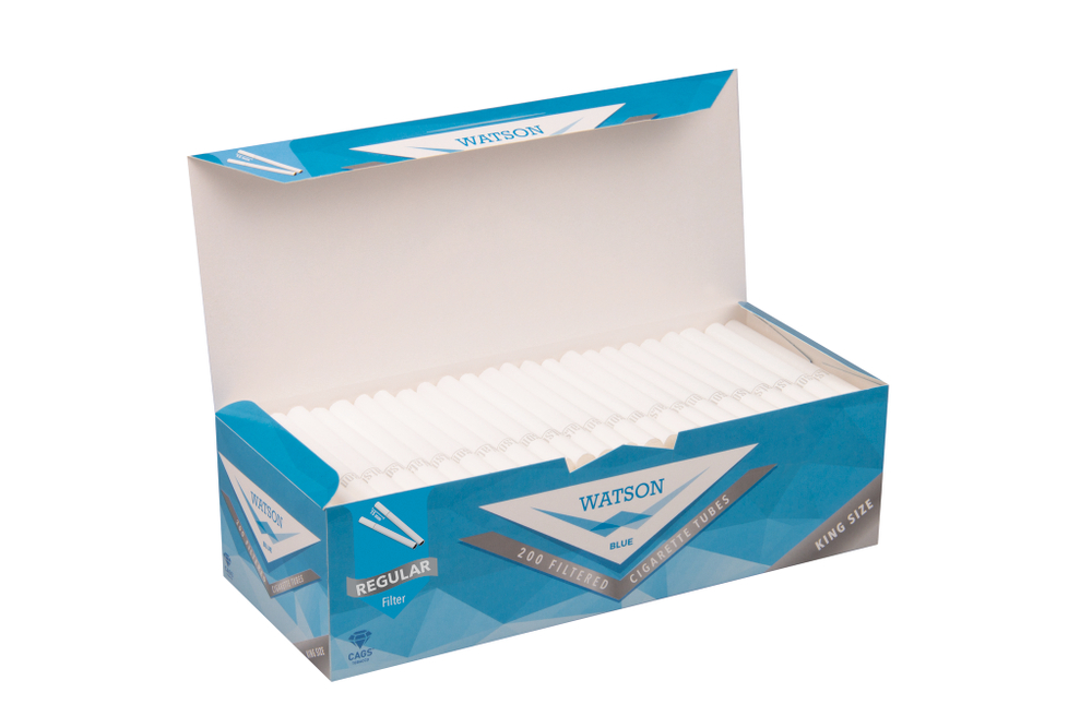 Гильзы сигаретные KING SIZE CIGARETTE TUBES-WATSON BLUE 15*200*50 (REGULAR)