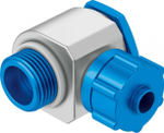 Штуцер ниппельный угловой с накидной гайкой Festo LCK-3/8-PK-6 (комплект 10 шт)