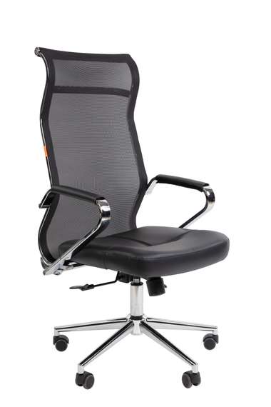 Офисное кресло Chairman 702 Россия экопремиум черный/сетка