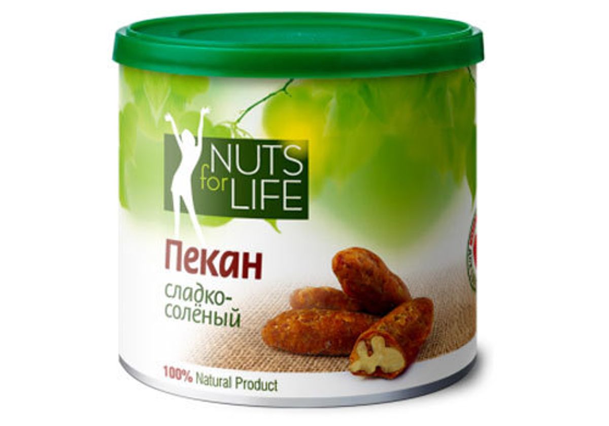 Пекан сладко-соленый Nuts for Life, 115г