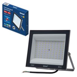 ULF-F23-70W-6500K IP65 160-240V GREY Прожектор светодиодный. Дневной свет 6500K. Корпус серый. TM Uniel