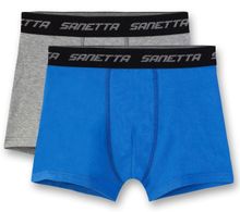 Комплект из 2 боксеров Sanetta, цвет синий/серый