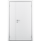 Цена на Фото пластиковой полуторной влагостойкой двери Poseidon гладкая белая глухая Купить Фото пластиковой полуторной влагостойкой двери Poseidon гладкая белая глухая